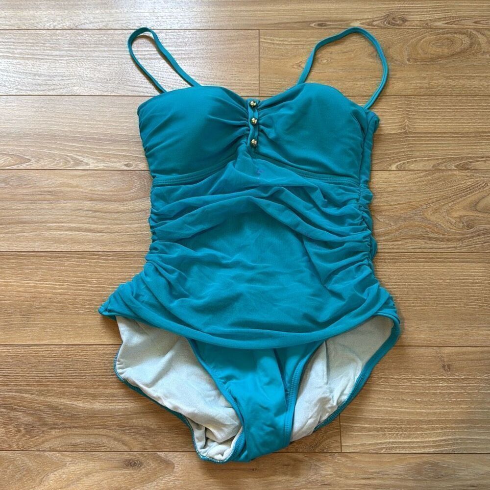 Lauren Ralph‎ Lauren Blue One Piece Swimsuit size 8